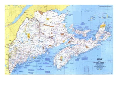 1975 End-up United states, Maine Map photograph relating to Printable Map of Maine named 1975 Finish-up United states of america, Maine Map